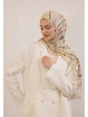 Fresh Scarfs Deıa Desen Rami Şal Bej