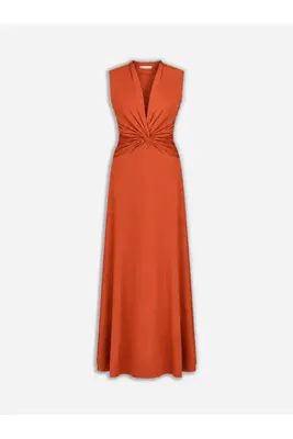 Nocturne Drapeli Maxi Elbise