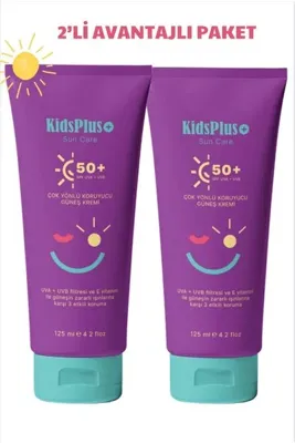 kidsplus Spf50 Sun Care Cream(100-100 ML)-yüksek Koruma-baby Güneş Kremi (kids Plus )