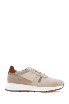 Derimod Erkek Bej Deri Sneaker