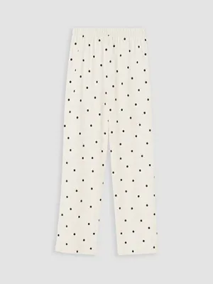 LCW DREAM Beli Lastikli Puantiye Kadın Pijama Alt
