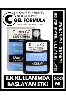 Derma CC LABORATORIES C/gel Shampoo - Saç Köklerini Onaran Bakım Şampuanı 500 ml