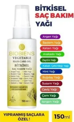 Diğer Biobiens Bitkisel Yağlı Saç Bakım Spreyi 150 Ml