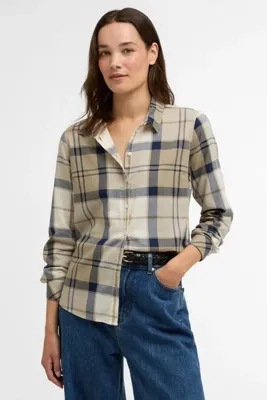 Barbour Bredon Gömlek NY51 Dress Navy Tartan