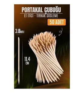 Transformacion Nano Portakal Çubuğu Tırnak Temizleyici Et İtici 50 Adet Absolute Professional 721099