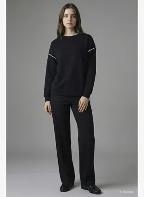 Defacto Straight Fit Düz Paça Krepe Pantolon G9759AX26SP