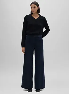 Aspesi Lacivert Kadın Düz Pantolon G 0156 G549