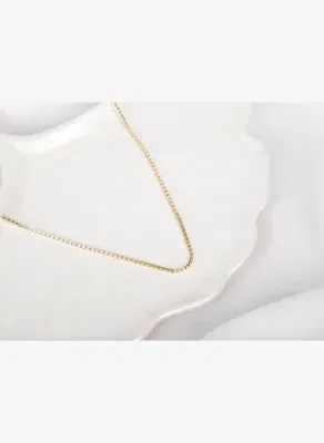Safir Mücevher Altın Unisex Örme Zincir