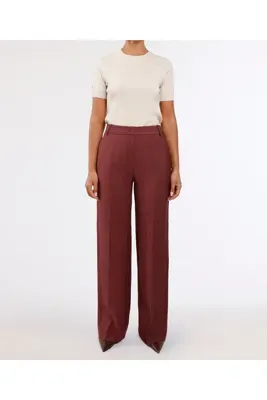 Yargıcı Wide Leg Yüksek Bel Pantolon