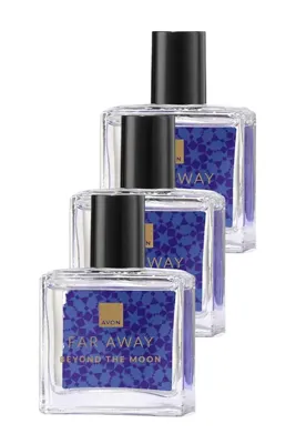 AVON Far Away Beyond The Moon Kadın Parfüm Edp 30 Ml. Üçlü Paket