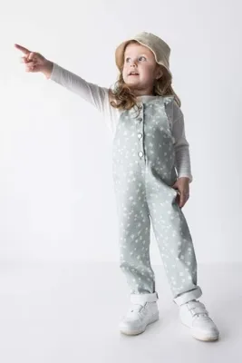 Defacto Kız Bebek Çiçekli Gabardin Tulum Z5148A223SM