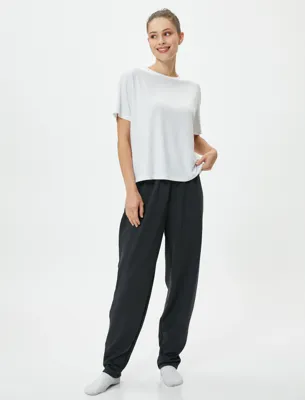 Koton Jogger Pijama Altı Beli Lastikli
