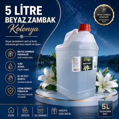Ceran Kolonya OKYONUS KOLONYASI AÇIK MAVİ 5 LİTRE