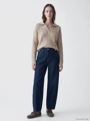 LCW Modest Cepli Barrel Jean