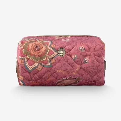 Pip Studio Pembe Polyester Makyaj Çantası 21,5x10x10,5 cm