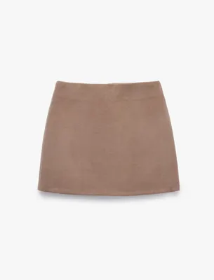 Koton A Kesim Slim Fit Mini Kaşe Etek