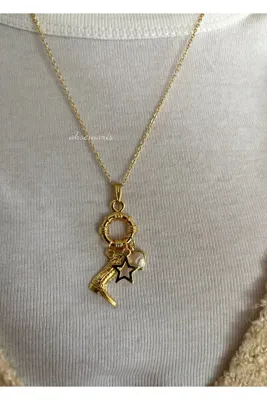 aksesuaris Charm Gold Kadın Kolye