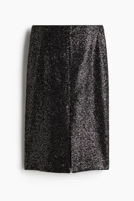H&M Pullu Midi Etek