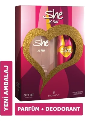 She Edt Fun 50 Ml+150 Ml Deodorant Kofre