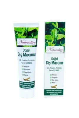 naturalive Misvak-propolis Ve Naneli Doğal Diş Macunu - 100 Ml/140 Gr Gimdes Sertifikalı