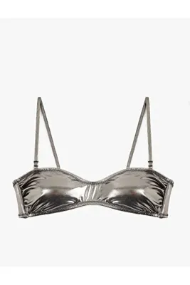 Koton Çıkarılabilir Askılı Bandeau Straplez Bikini Üstü