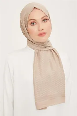 ARMİNE Jakarlı Diamond Şal Zikzak 3095-8 Koyu Taş
