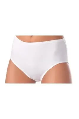 Berrak Kadın Beyaz Bato Pamuklu Büyük Beden Külot 6lı Paket-BEYAZ-3XL