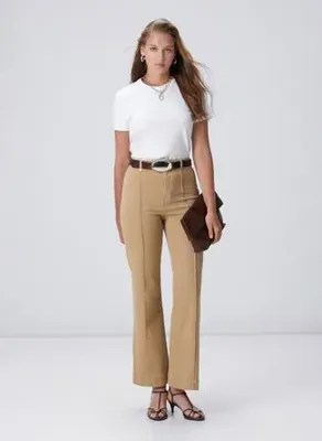 Network Bej Kadın Pamuklu Denim Pantolon 1098261