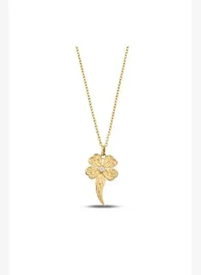 Söğütlü Silver Gümüş Rose Mistik Ve Zirkon Taşlı Damla Modeli Kolye Sgtl12075mıstık