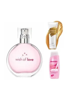 Avon Wish Of Love Kadın Edt 50ml Anew Altın Içeren Soyulabilen Yüz Maskesi 75ml Senses Duş Jeli250ml