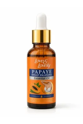 mazhar Love & Lovely Papaya Özlü Göğüs Bakım ve Masaj Yağı 30 Ml