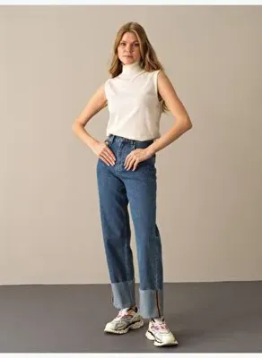 Xint Ekru Regular Fit Basic Kazak