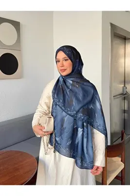 Mira İpek Desenli Pamuk Soft Şal Marline Serisi ps182