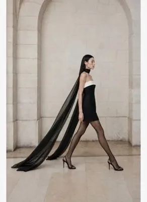 Nazlı Ceren Fiora Saten Mini Elbise Black