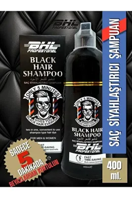 Bhl Profesyonel Black Hair Shampoo Siyahlaştırıcı Şampuan / Beyaz Kapatıcı