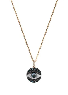 Bee Goddess Eye Light Pırlantalı Kadın Altın Kolye