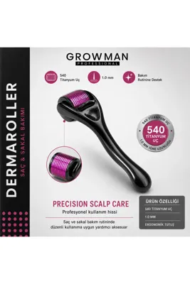 Genel Markalar Dermaroller Titanyum Uçlu 540 Iğneli Derma Roller 1.00 Mm