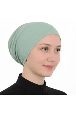 mim eşarp Geçmeli Viskon Bone - Açık Yeşil