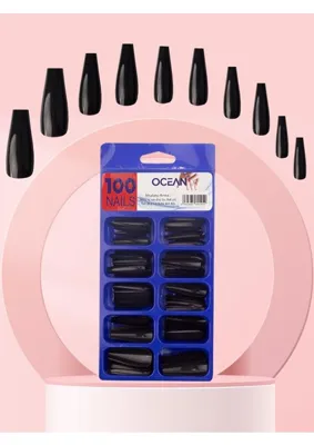 Ocean Balerin 100LÜ Takma Tırnak (Kesilebilir, Törpülenebilir, Oje Sürülebilir)