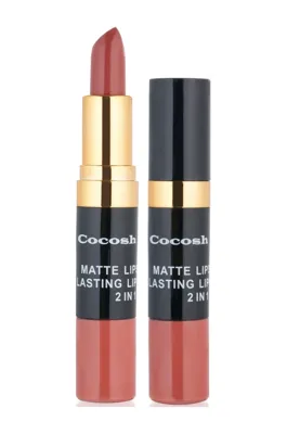 Diğer Cocosh She Ruj - Matte Smile Lipstick & Lipgloss 2 In 1 04 Brown 8681569700499 - 04brown Diğer