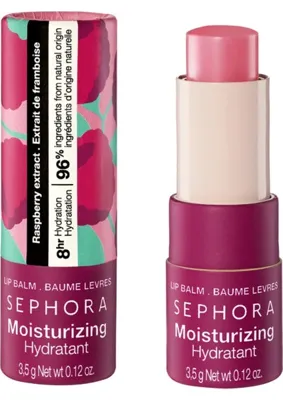 Sephora Moisturizing Lip Balm Nemlendirici Dudak Balsamı - 8 Saat Nemlendirici Dudak Bakımı Ahududu