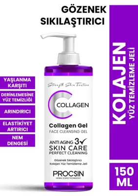 PROCSIN Procsin Gözenek Sıkılaştırıcı Kolajen Yüz Temizleme Jeli 150 ml