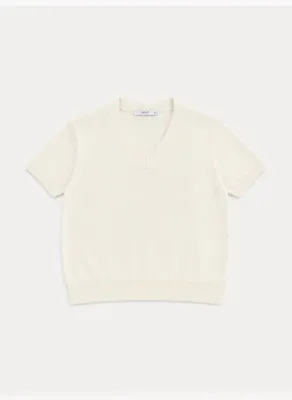 Xint Ekru Regular Fit V Yaka Kazak