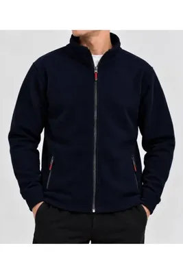 RİYAL textil erkek polar ceket lacivert