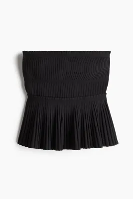 H&M Pileli Bandeau Üst