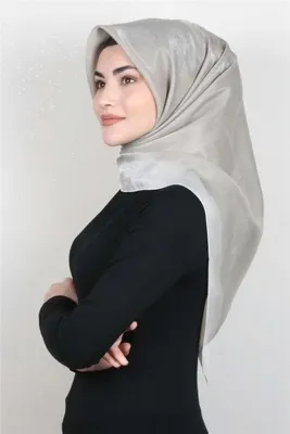 PİRAMİT Kehribar Simli Eşarp 3009-19 Taş