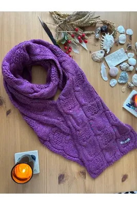 Chinko Gerçek yün akrilik yumuşacık dökümlü sizi sevgiyle saran unisex atkı