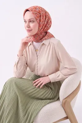 Silk Home Soft Eşarp Çakıl Taşı Yavruağzı