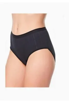 Tutku 6'lı Paket Kadın Siyah Jakarlı Bikini Külot Yeni Sezon