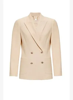 Exquise Çift Düğmeli Dokuma Regular Blazer Ceket